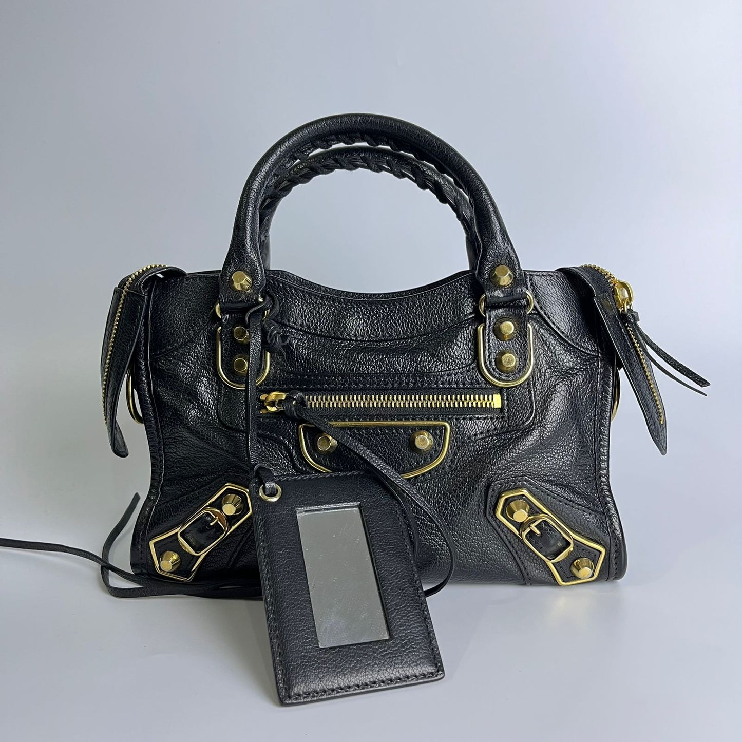 Balenciaga Metallic Edge Mini City Black