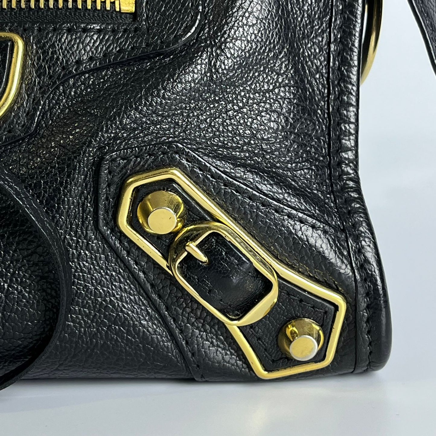 Balenciaga Metallic Edge Mini City Black