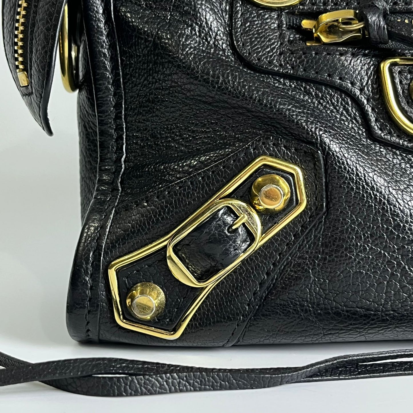 Balenciaga Metallic Edge Mini City Black