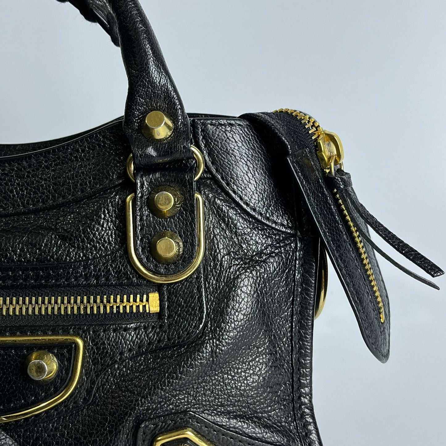 Balenciaga Metallic Edge Mini City Black