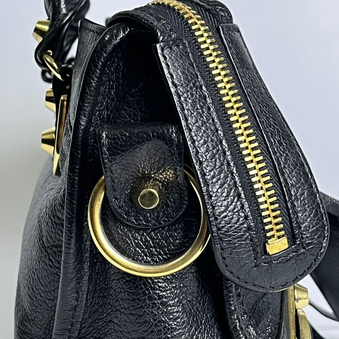 Balenciaga Metallic Edge Mini City Black
