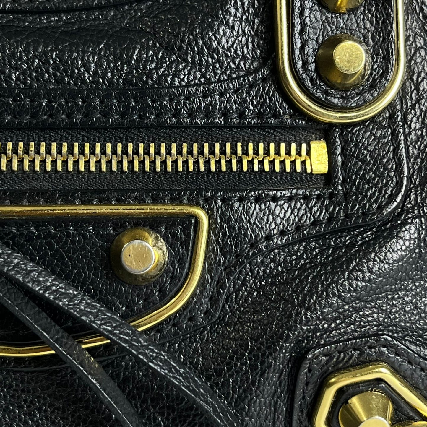 Balenciaga Metallic Edge Mini City Black