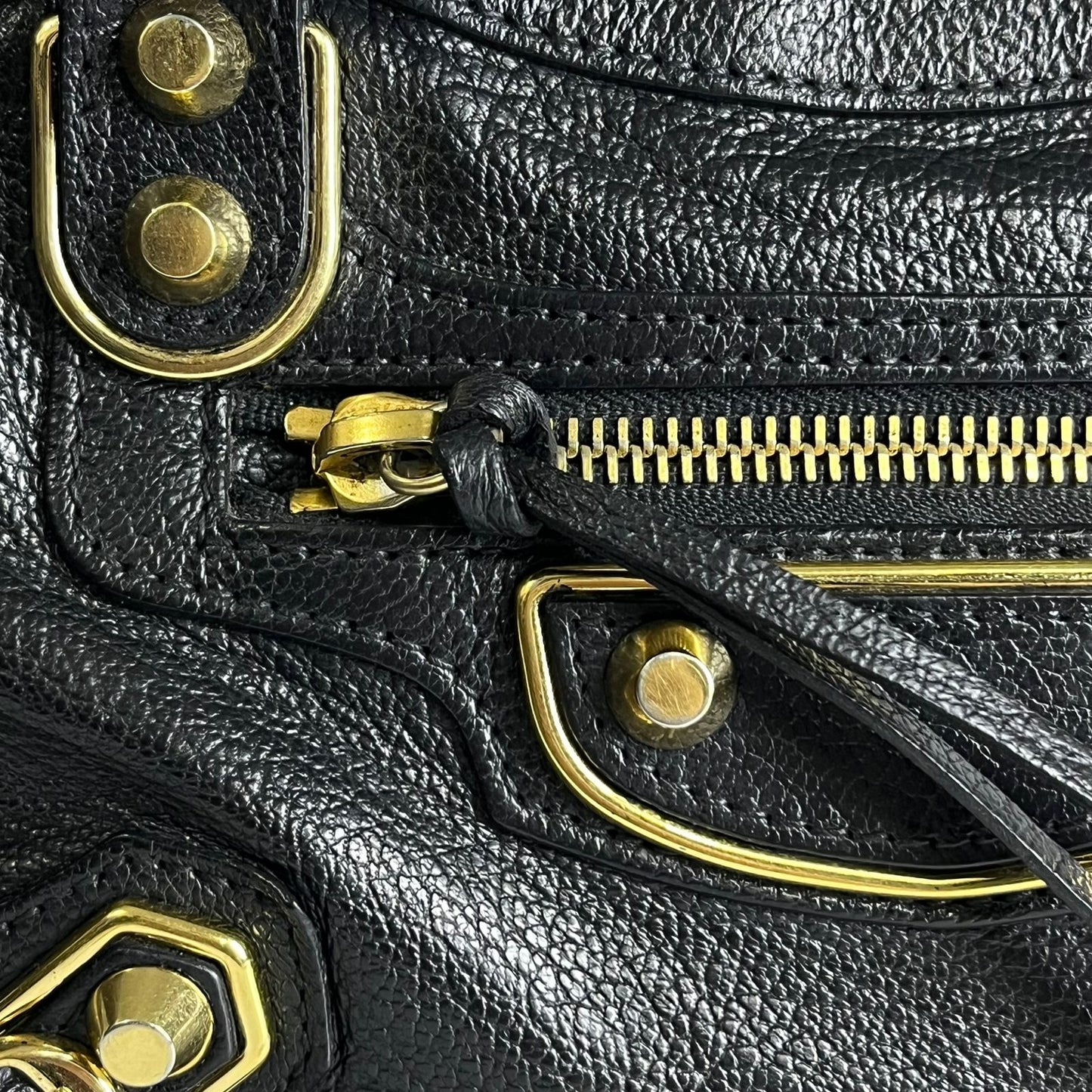 Balenciaga Metallic Edge Mini City Black