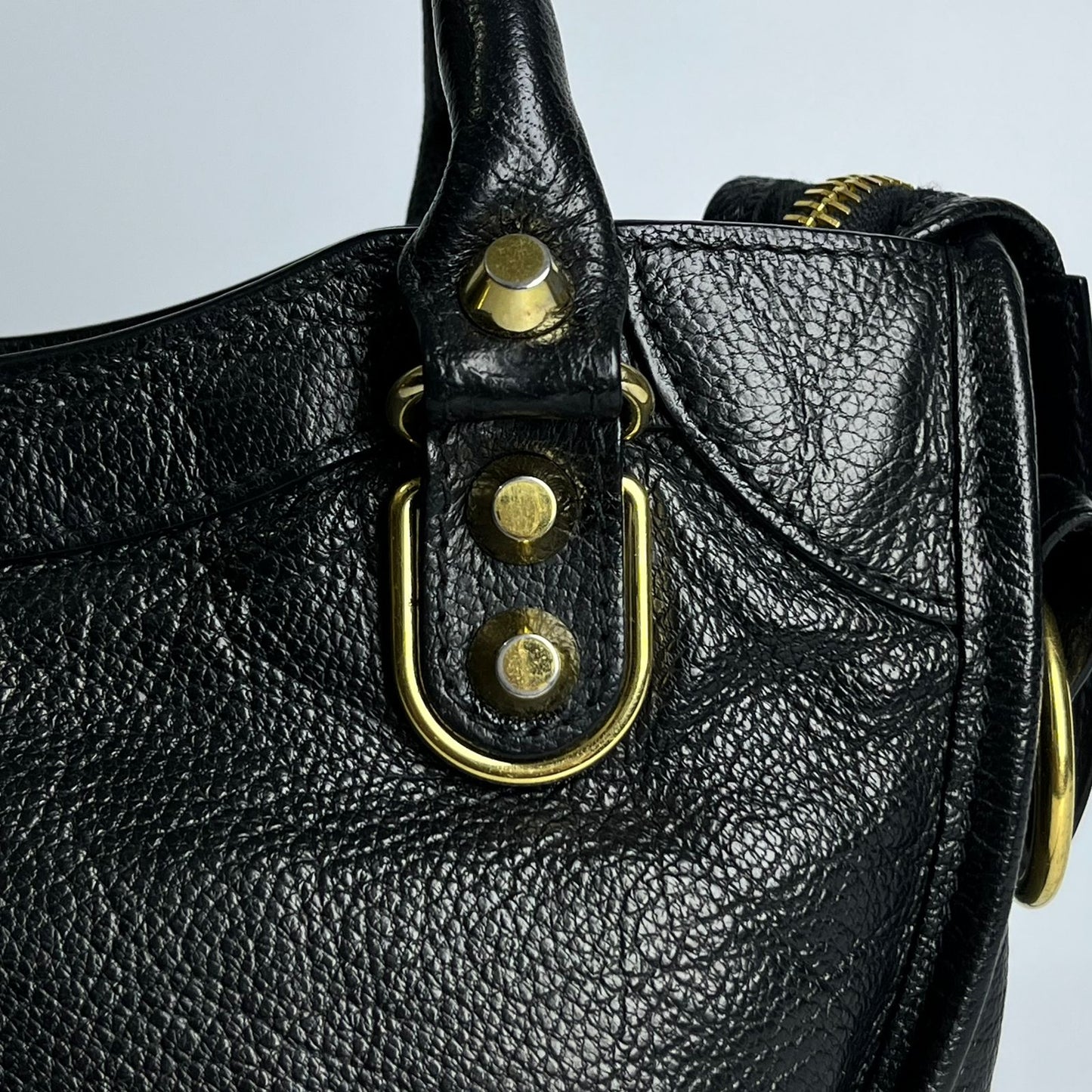 Balenciaga Metallic Edge Mini City Black