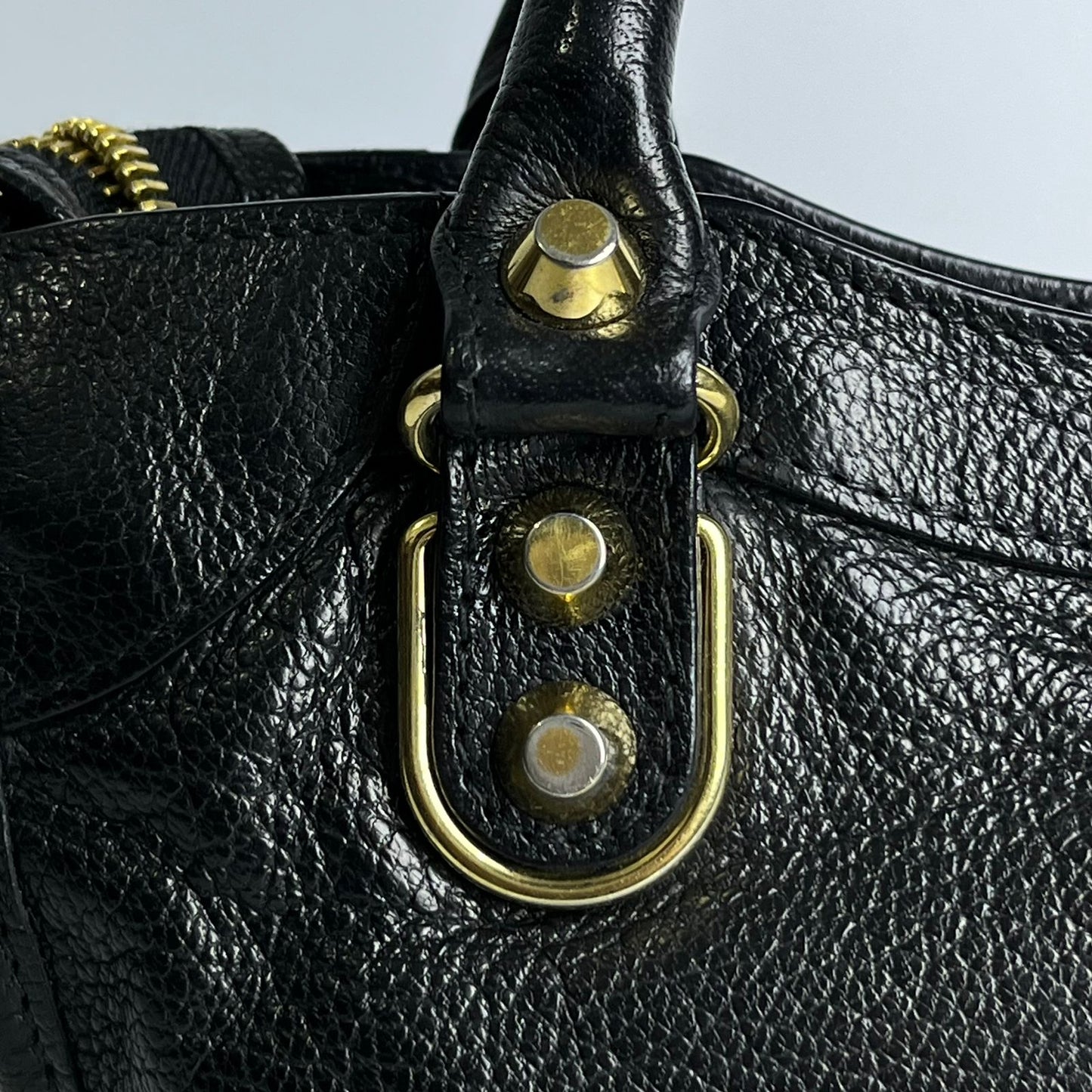 Balenciaga Metallic Edge Mini City Black