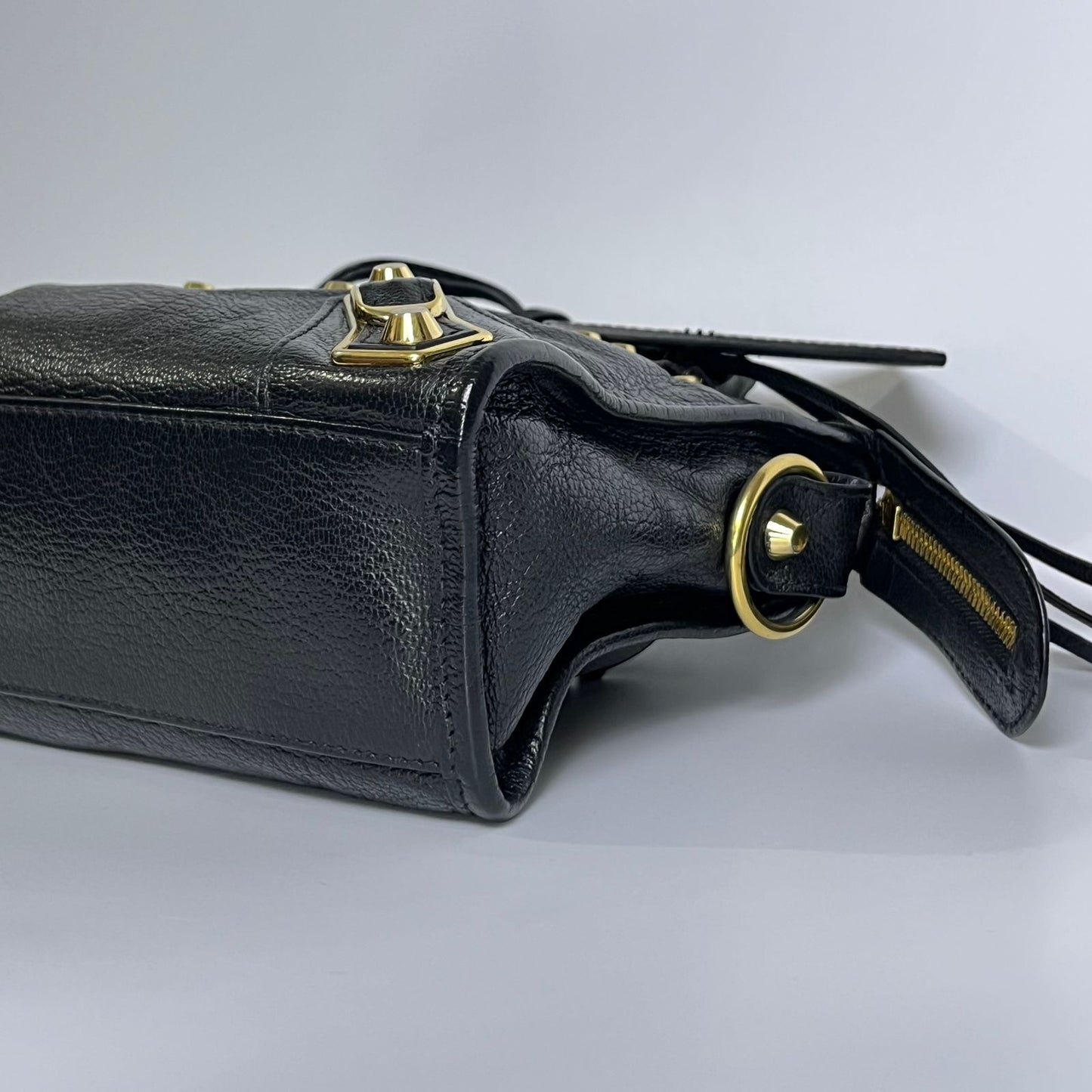 Balenciaga Metallic Edge Mini City Black