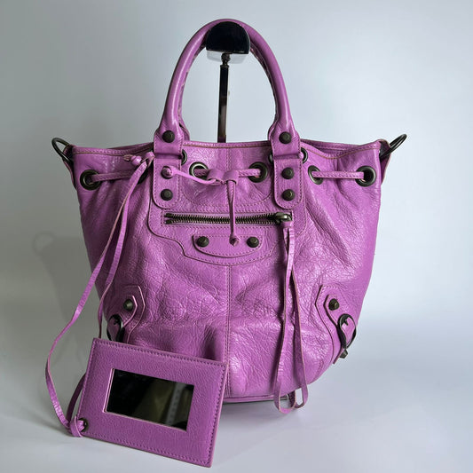 Balenciaga Pompom Small Purple