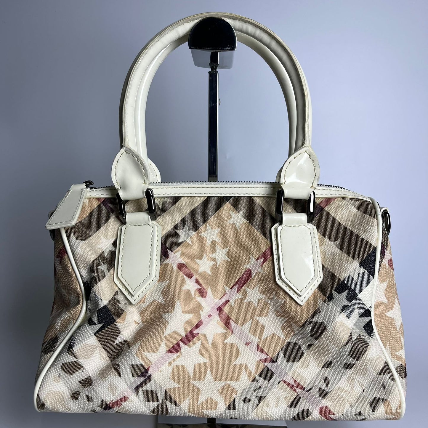 Burberry	Nickie Stars Tote White PVC