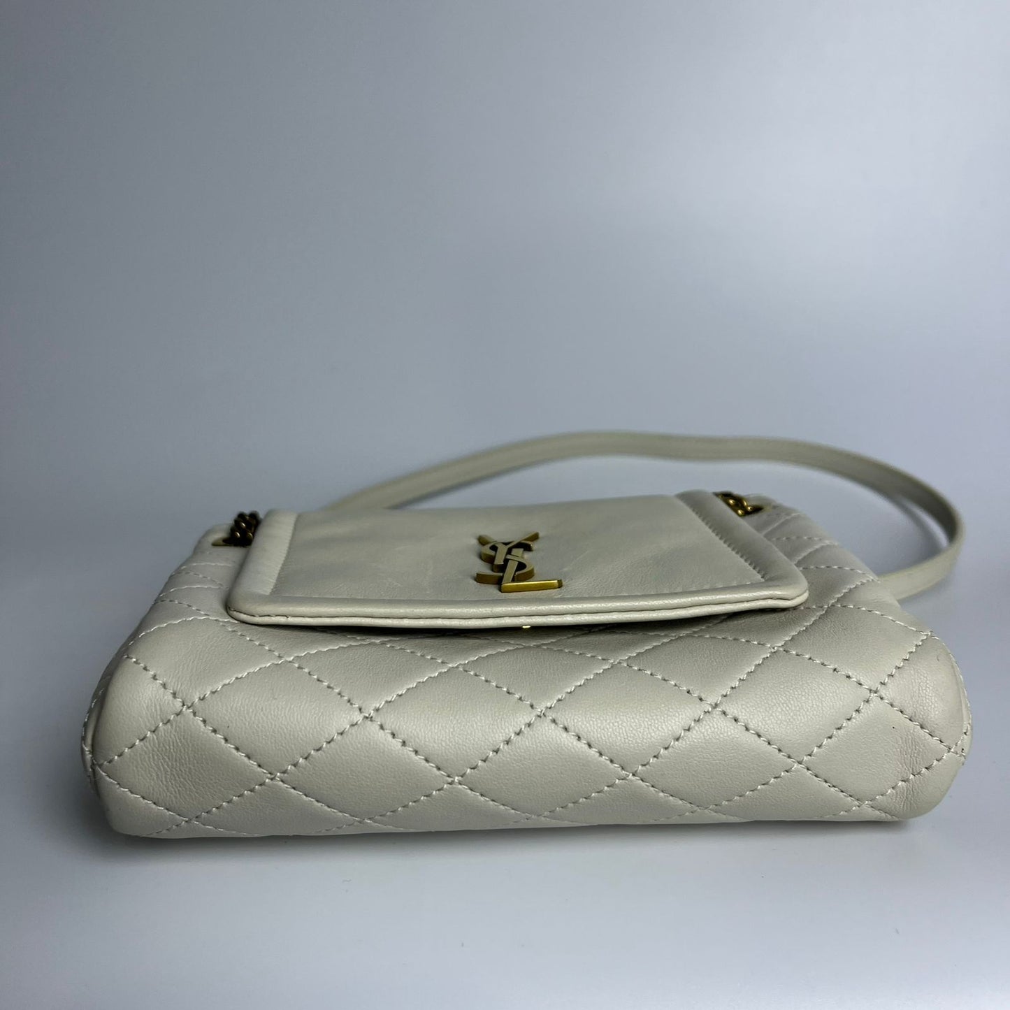 YSL	Mini Nolita White