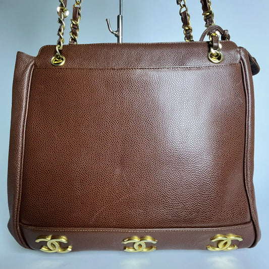 Chanel Vintage Triple CC logo Shoulder bag