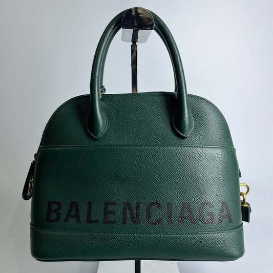 Balenciaga Ville Top Handle Bag Green