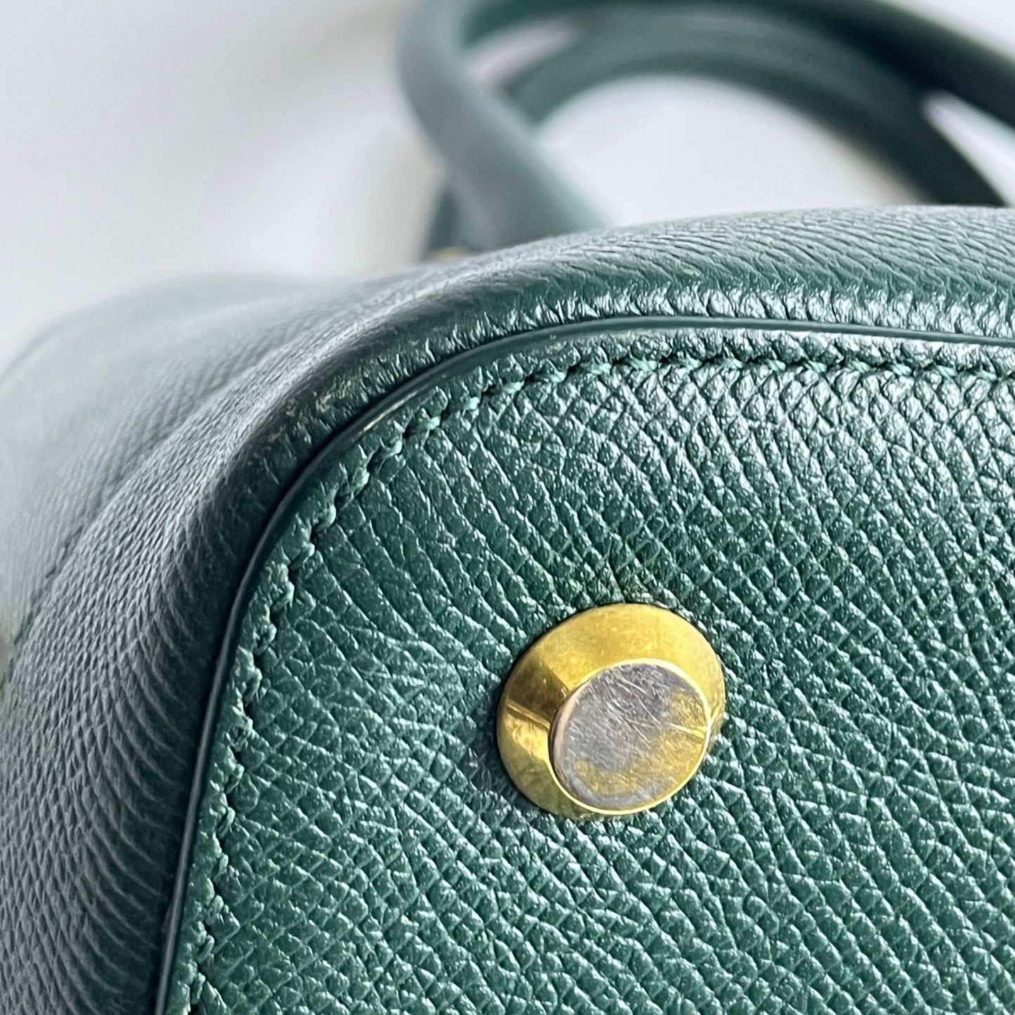 Balenciaga Ville Top Handle Bag Green