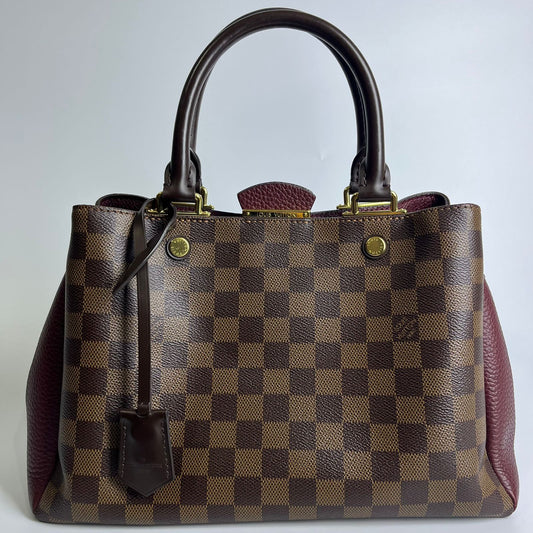 Louis Vuitton Brittany Damier Ebene Maroon