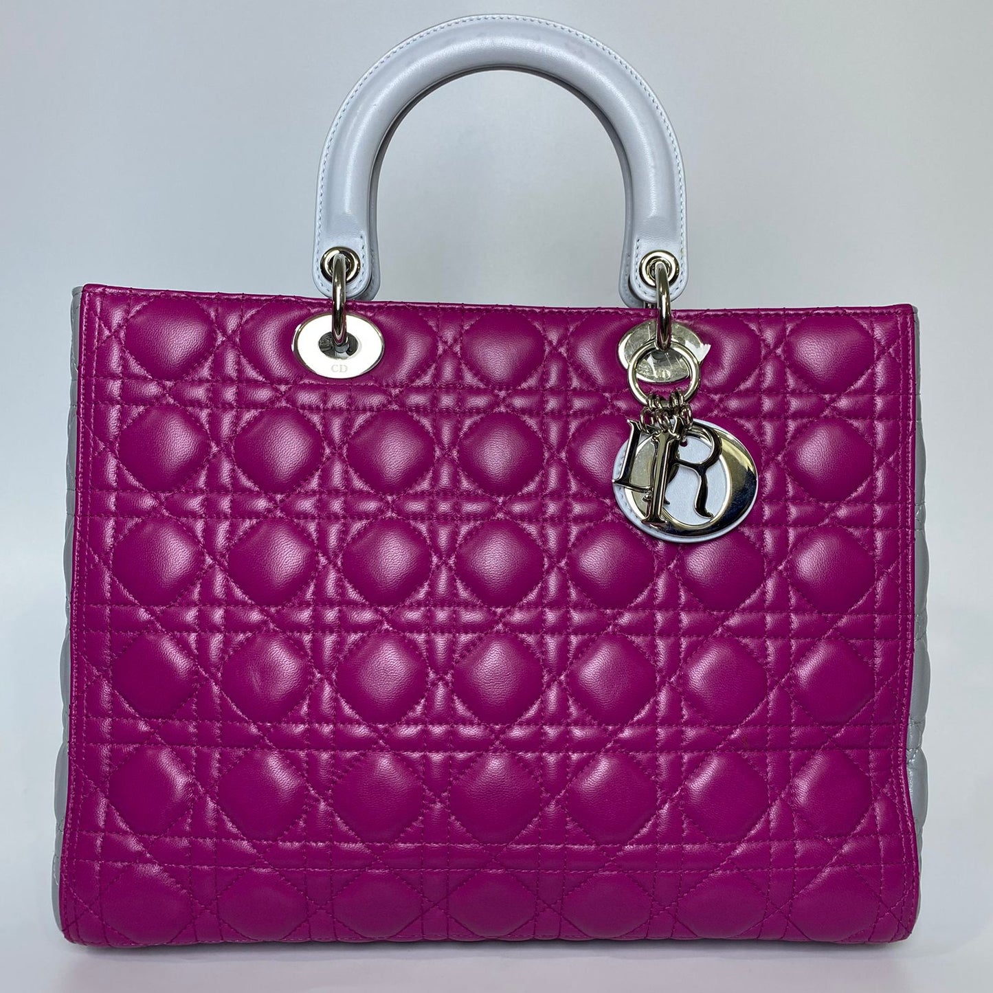 Dior	Lady Dior Bi-color Purple/Gray