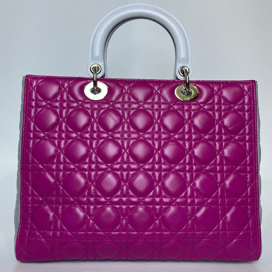 Dior	Lady Dior Bi-color Purple/Gray