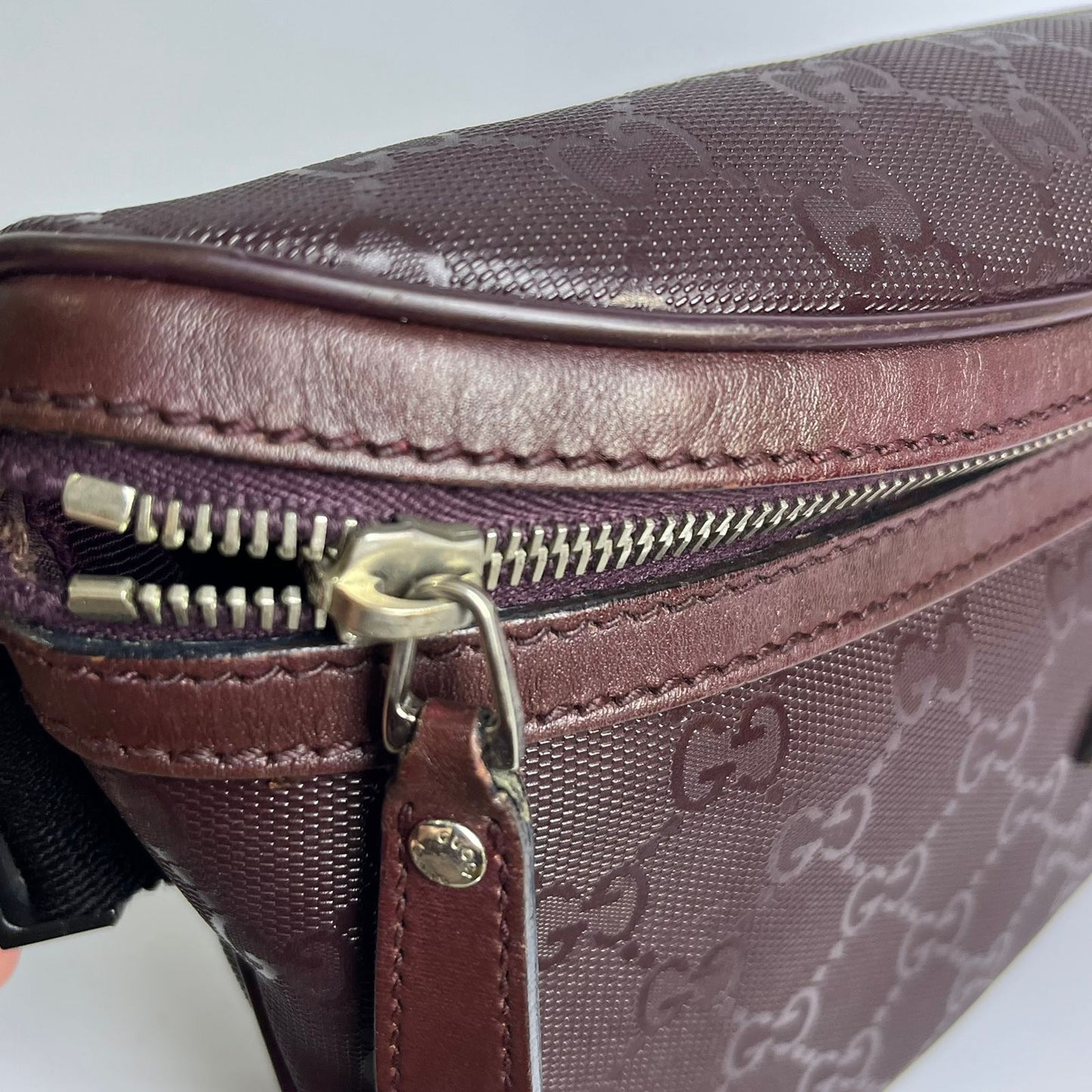 Gucci Imprime Belt Bag Purple