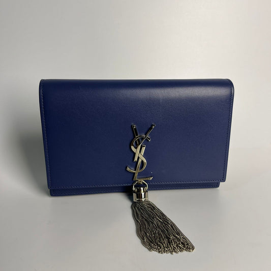 YSL	Kate Tassel WOC Blue