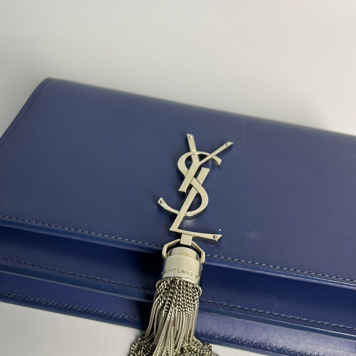 YSL	Kate Tassel WOC Blue