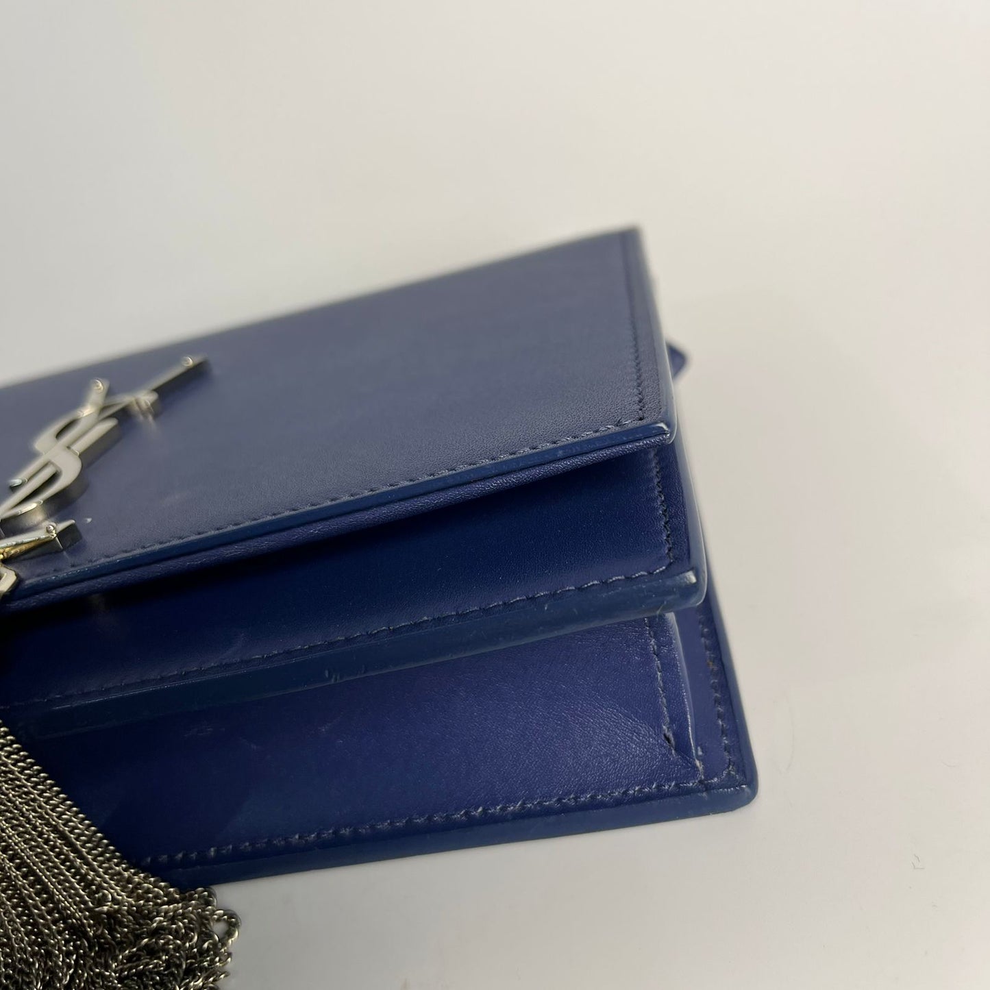 YSL	Kate Tassel WOC Blue