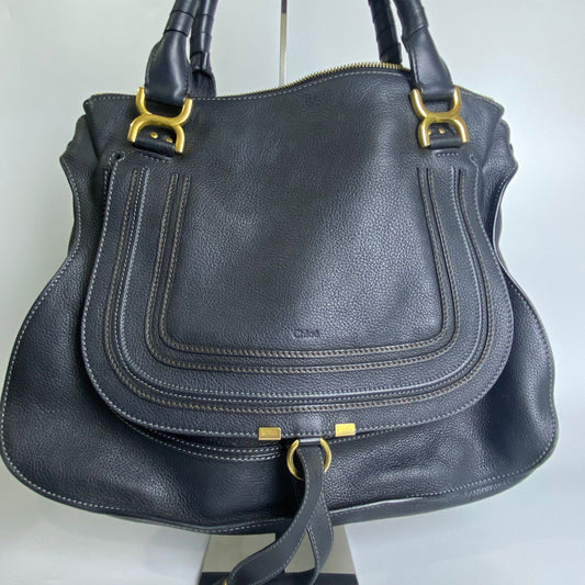 Chloe Marcie Double Carry Bag Black