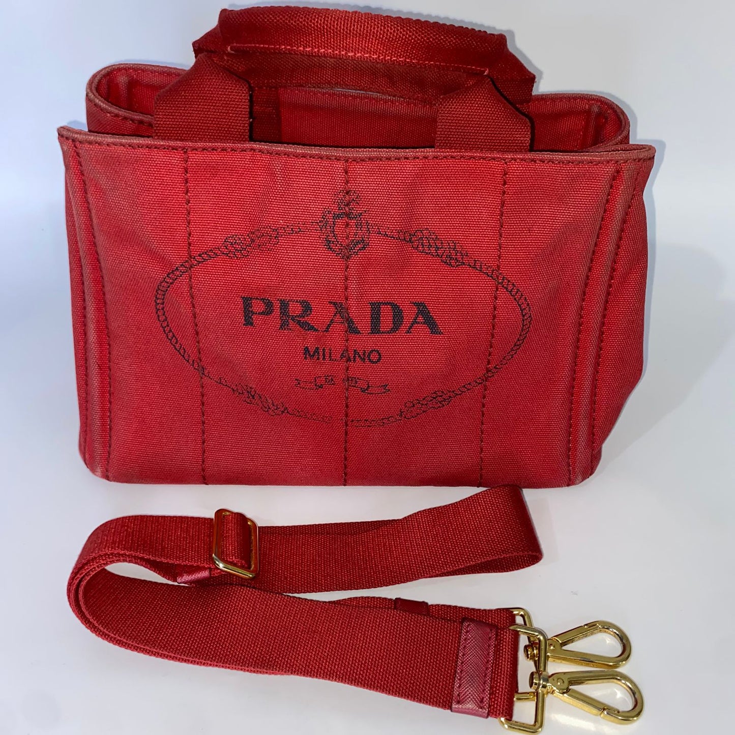 Prada Canapa Small Red