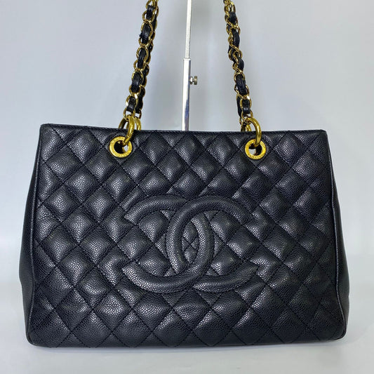 Chanel GST Black, Gold Tone Hardware