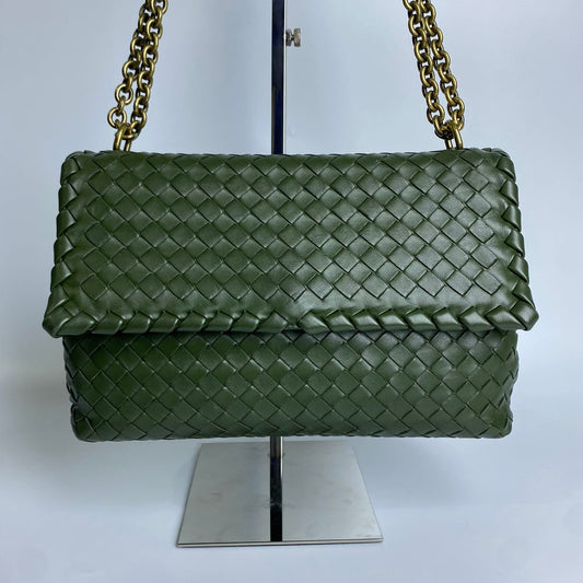 Bottega Veneta Nappa Intrecciato Cobble Green