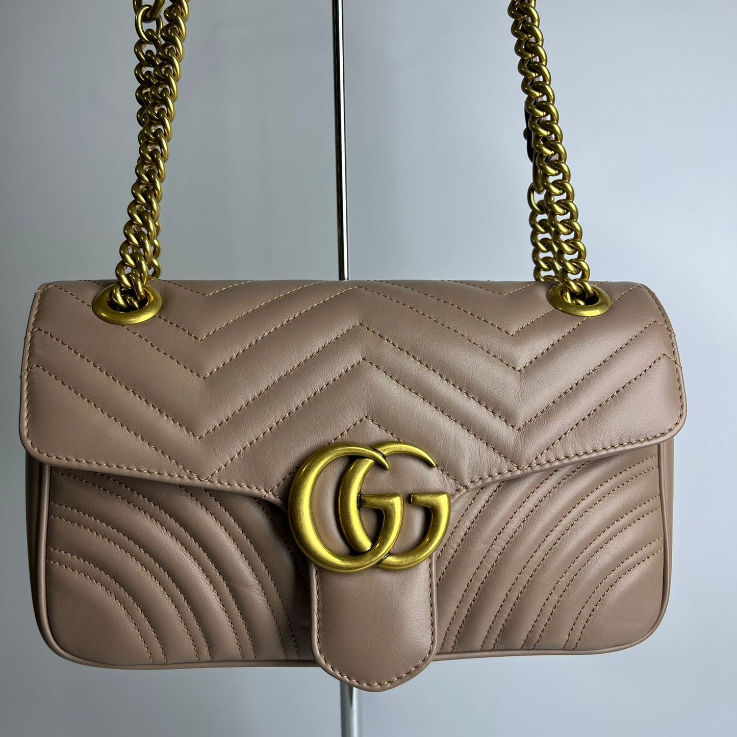Gucci Marmont Flap Beige