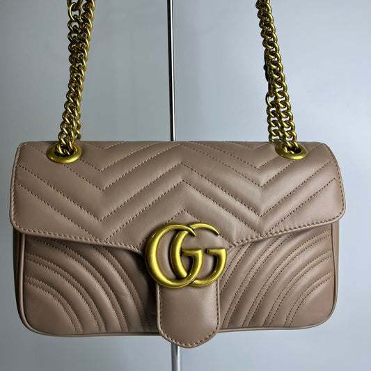 Gucci Marmont Flap Beige