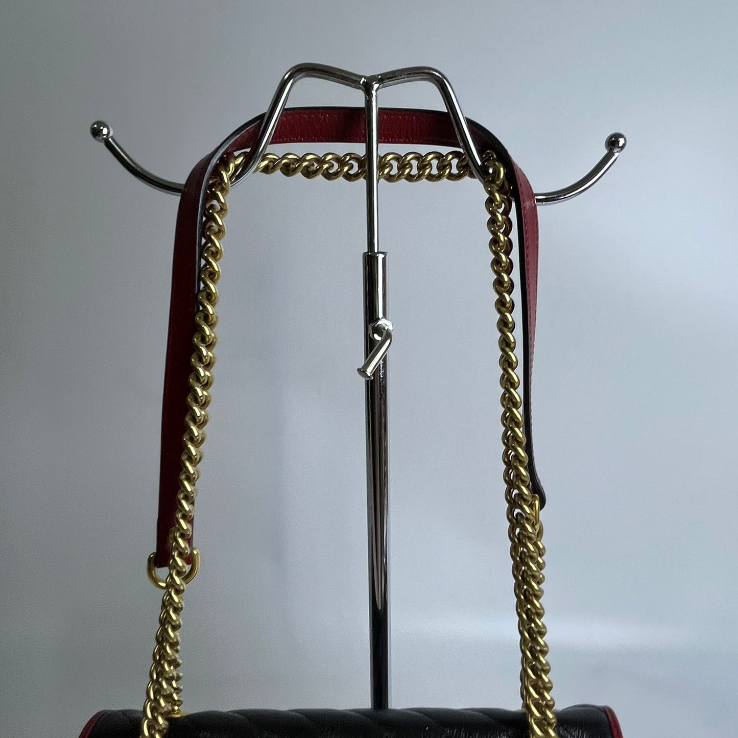 Gucci Marmont Flap Black with Red Trims