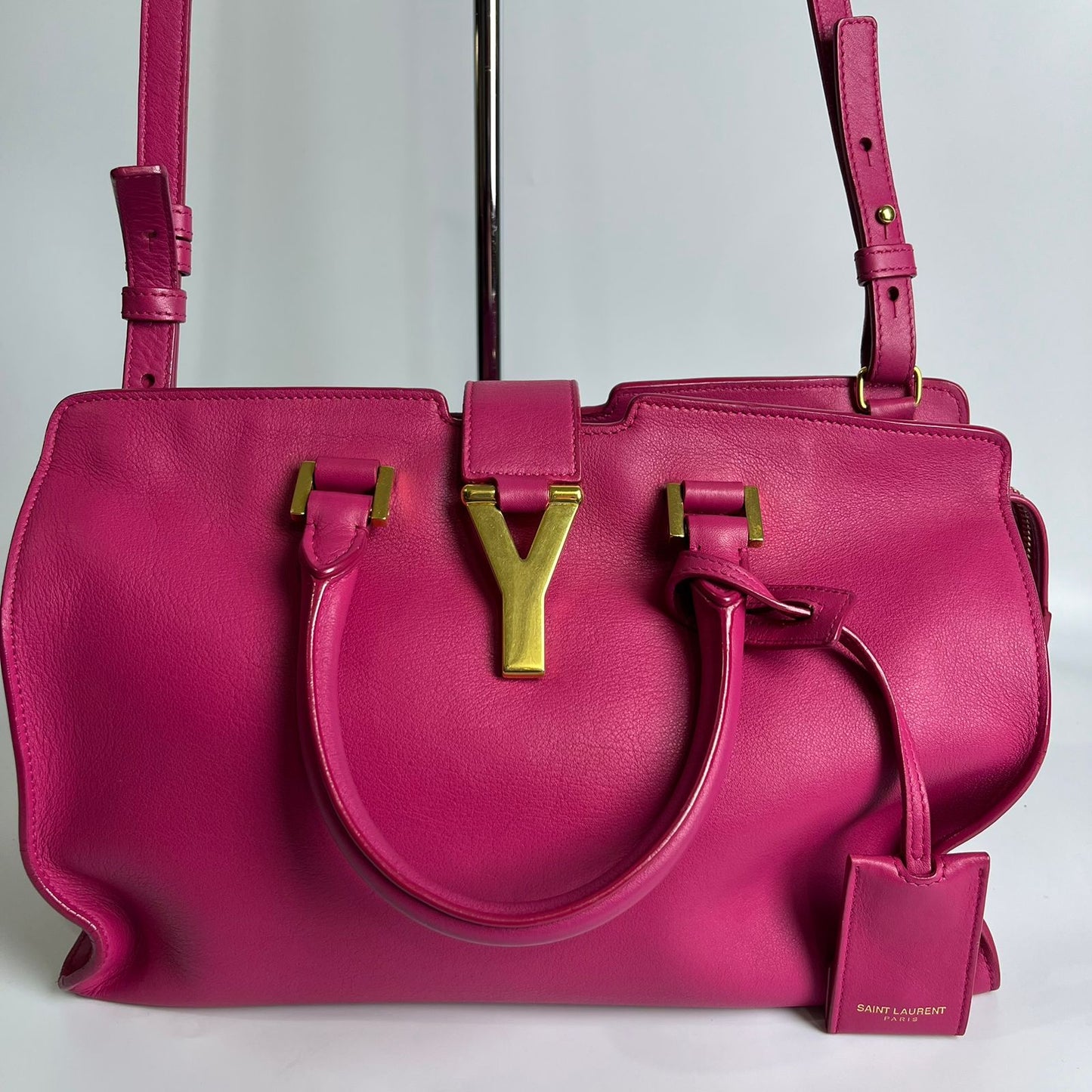 YSL	Cabas Hot Pink