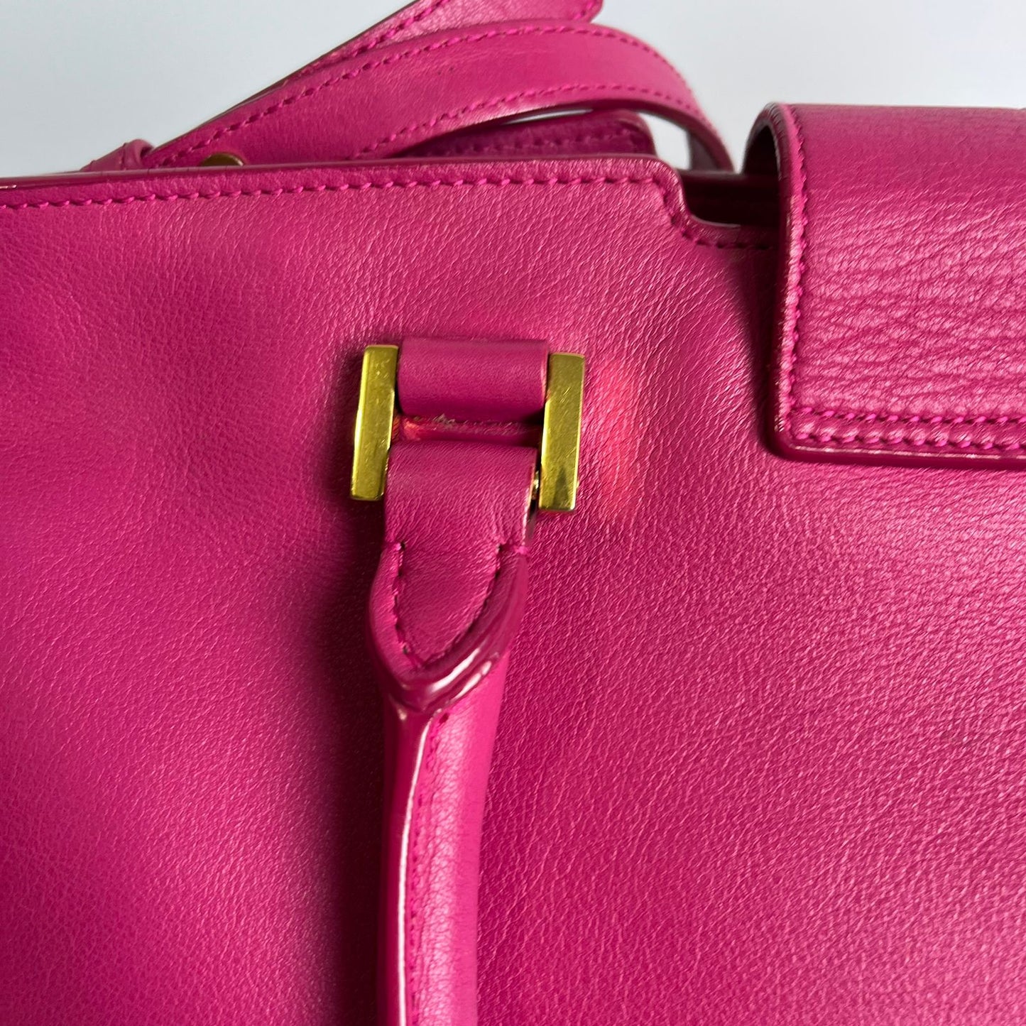 YSL	Cabas Hot Pink