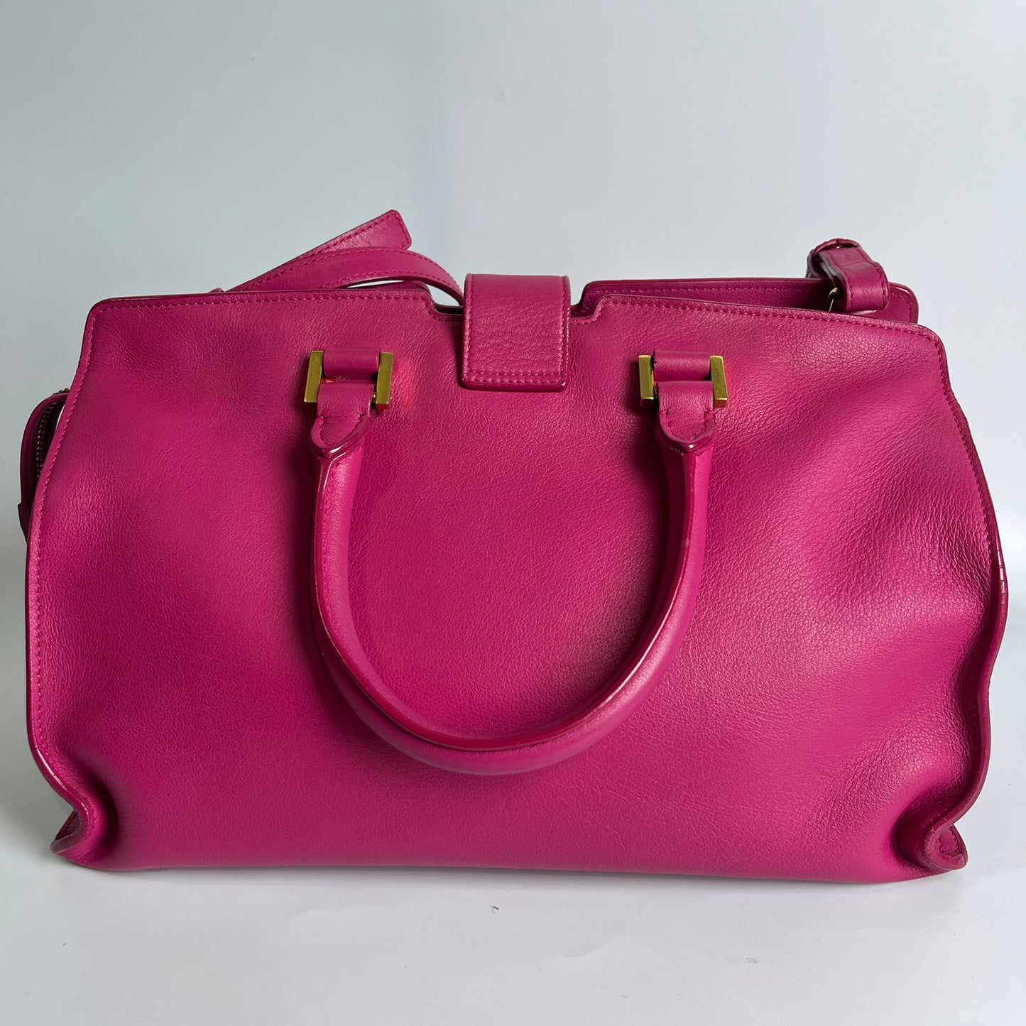 YSL	Cabas Hot Pink