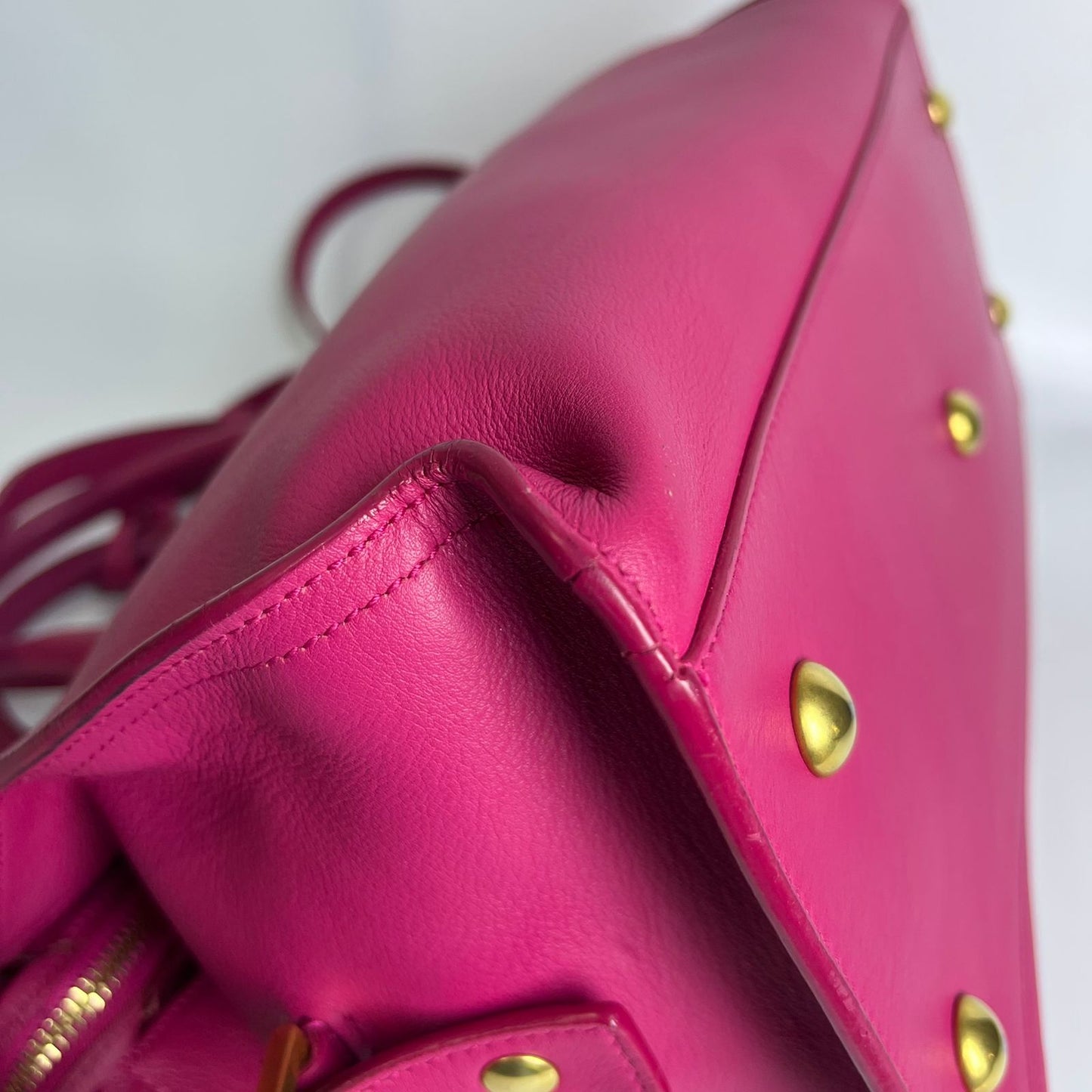YSL	Cabas Hot Pink