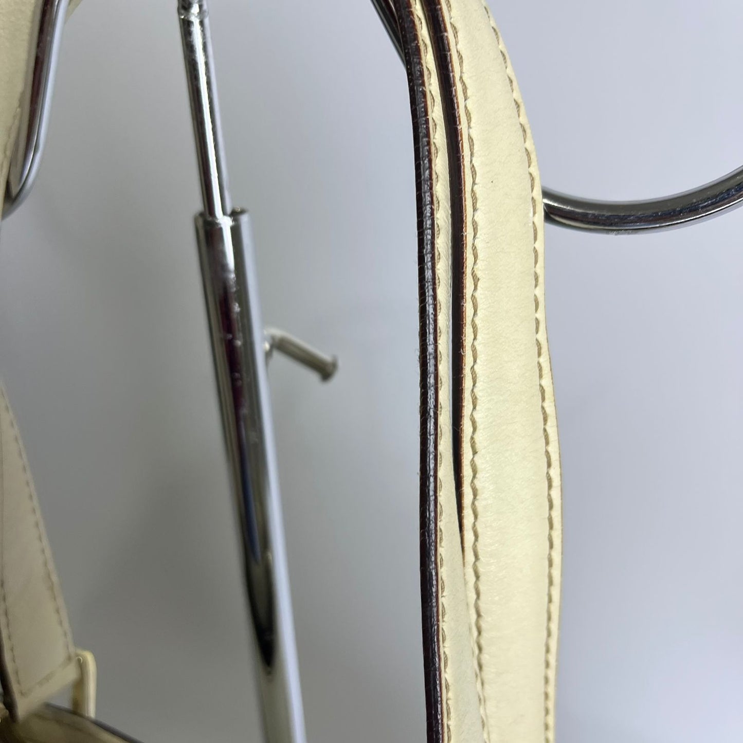 Gucci GG Canvas Punch Tote Bag White