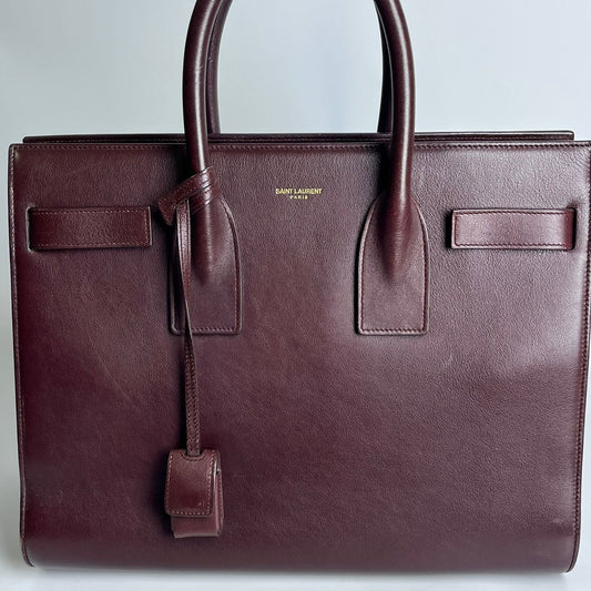YSL	Sac de Jour Burgundy