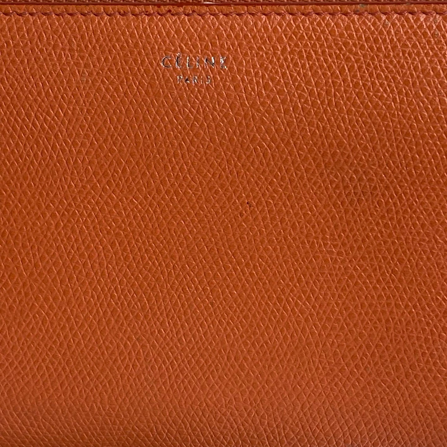Celine Coral Pink Long Wallet Leather