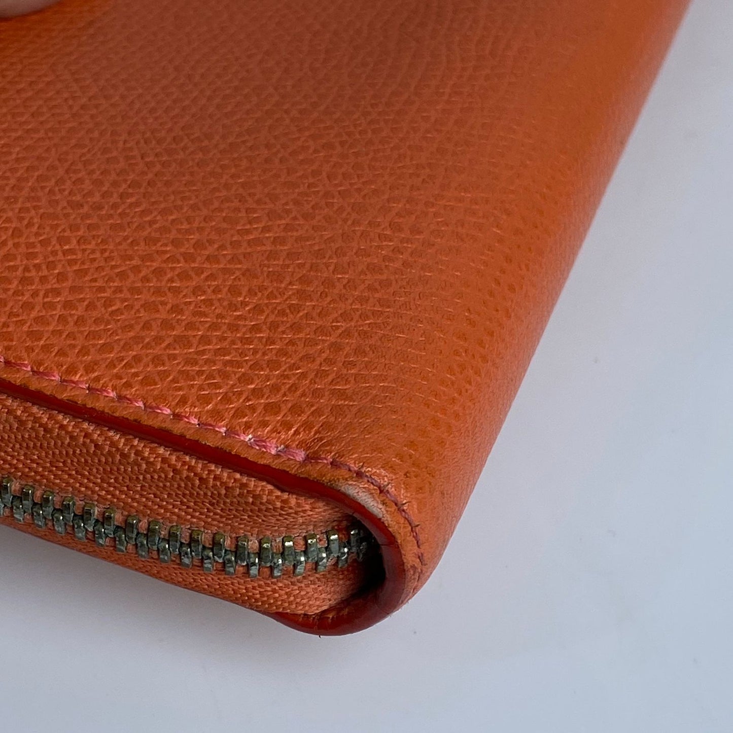 Celine Coral Pink Long Wallet Leather