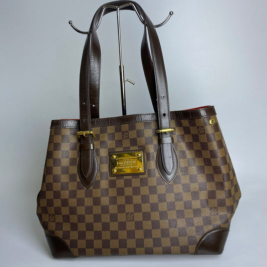 Louis Vuitton	Hampstead Tote DE (Red Interior)
