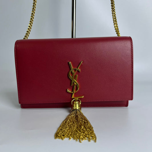 YSL	Kate Small Tassel Red