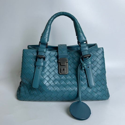 Bottega Venetta Roma Tote Teal