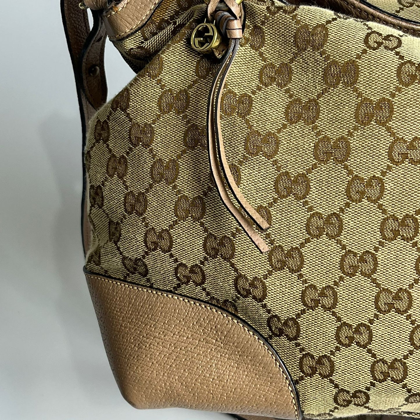 Gucci Bree GG Handbag Beige Trims