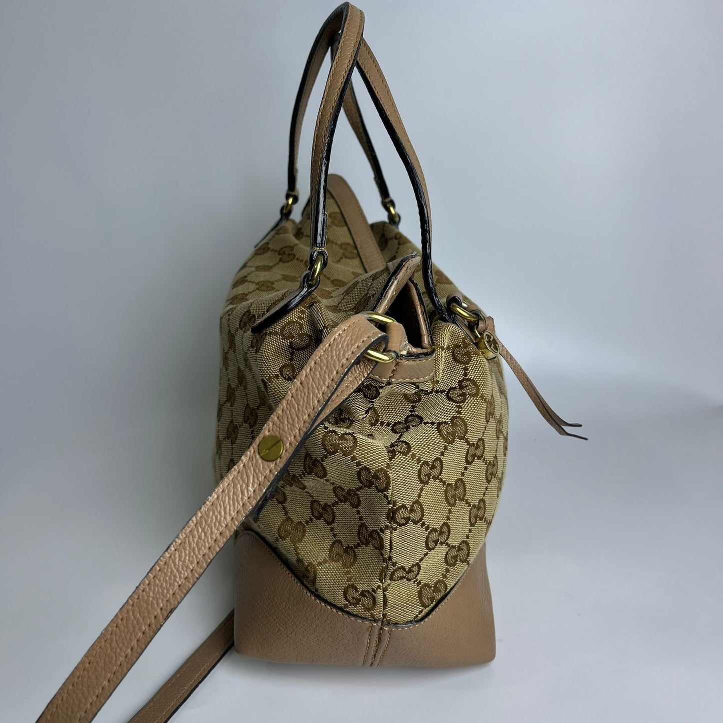 Gucci Bree GG Handbag Beige Trims