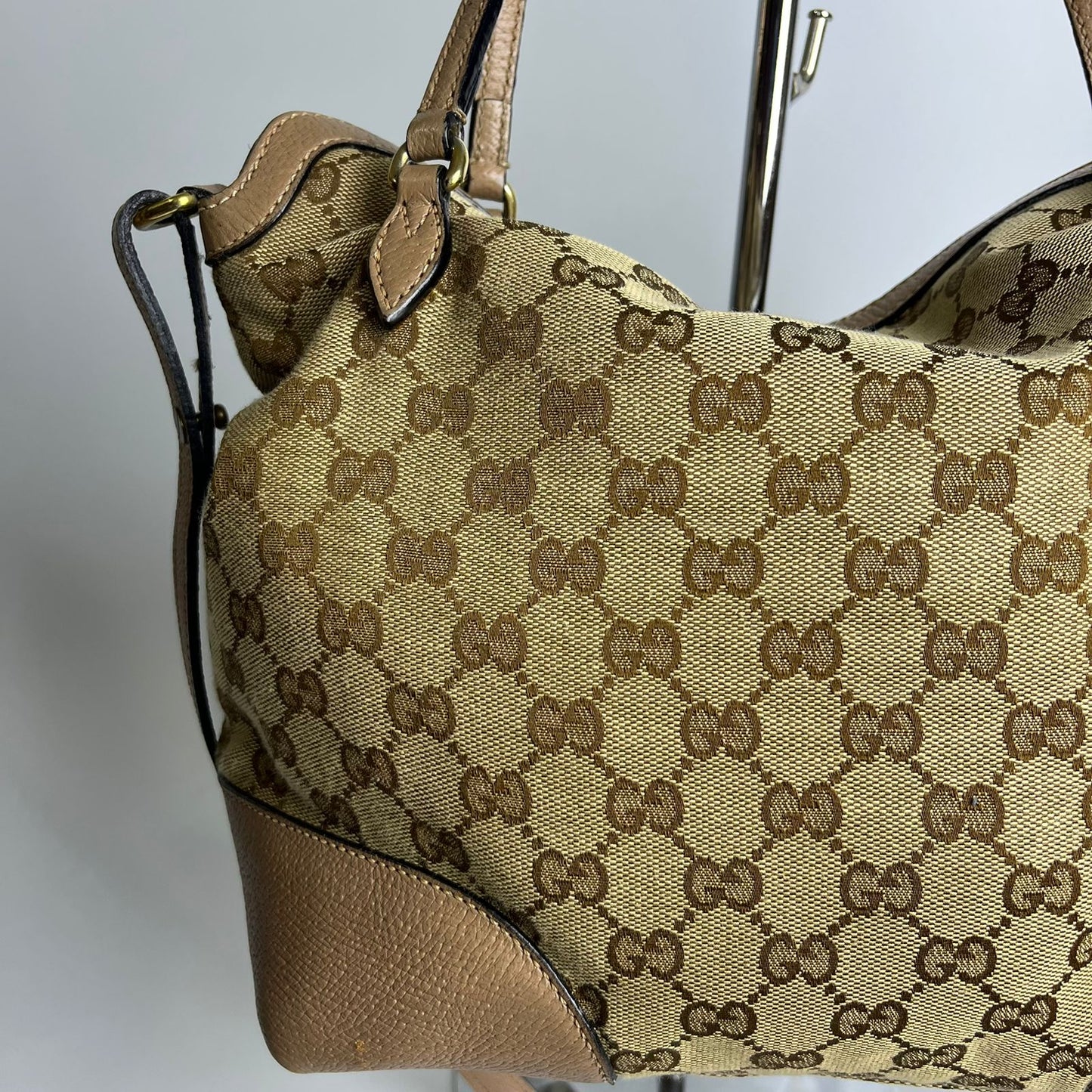 Gucci Bree GG Handbag Beige Trims