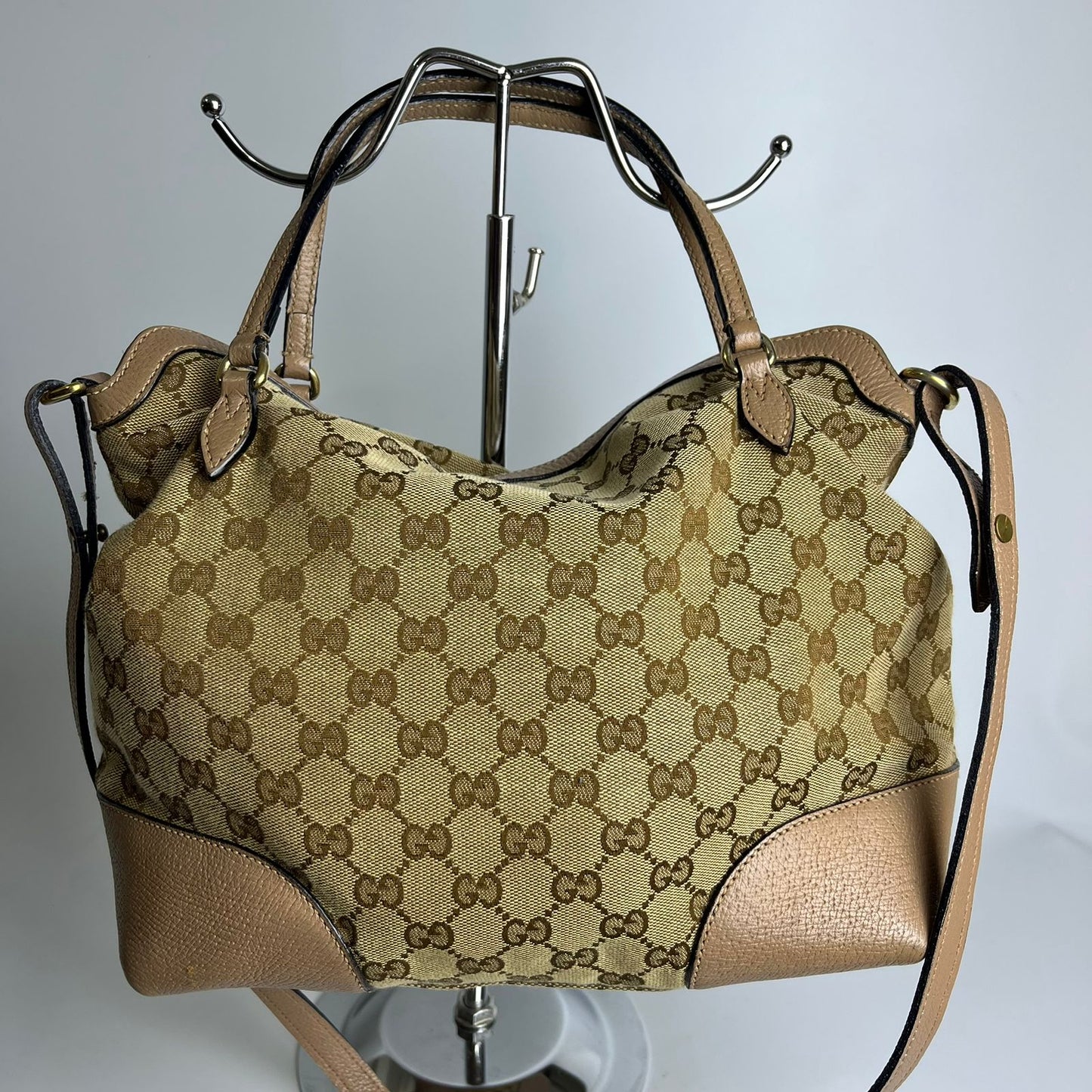 Gucci Bree GG Handbag Beige Trims