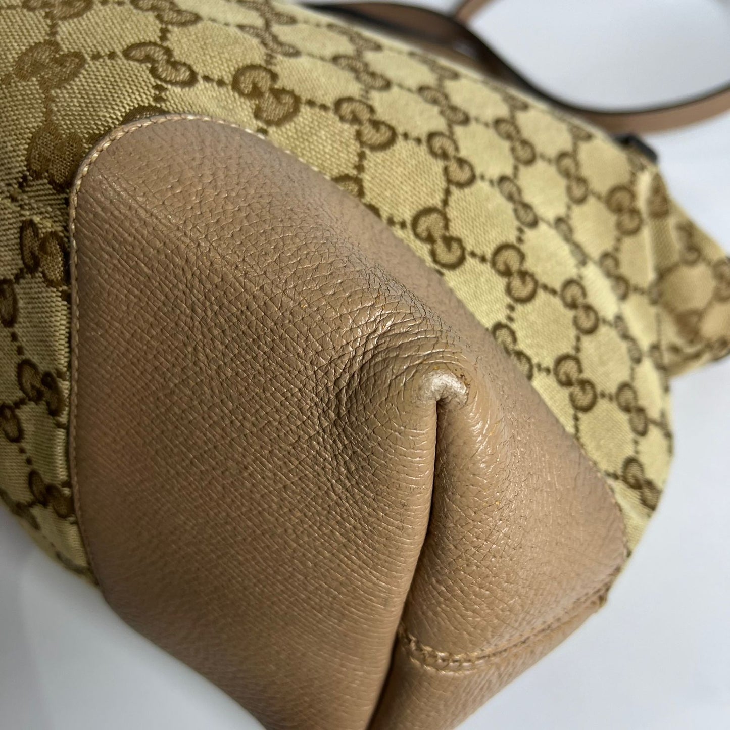 Gucci Bree GG Handbag Beige Trims