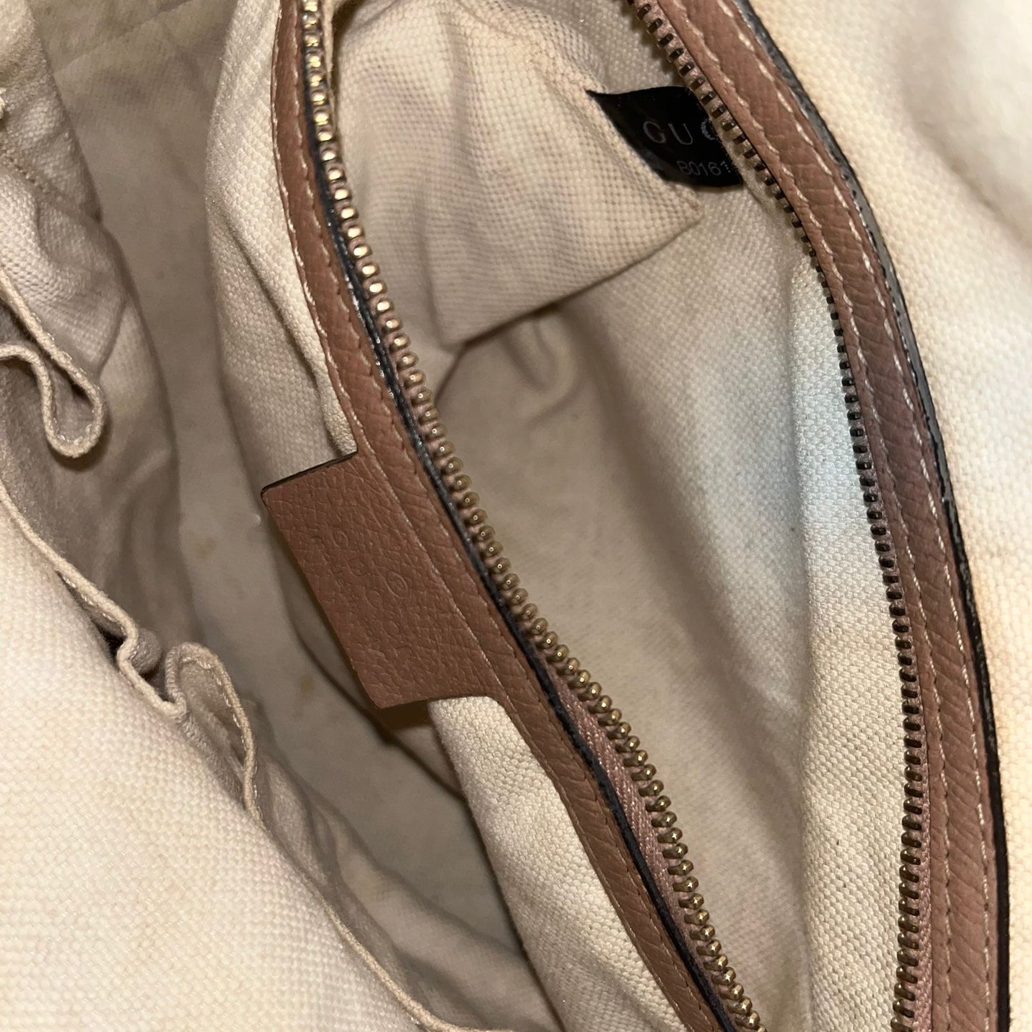 Gucci Bree GG Handbag Beige Trims