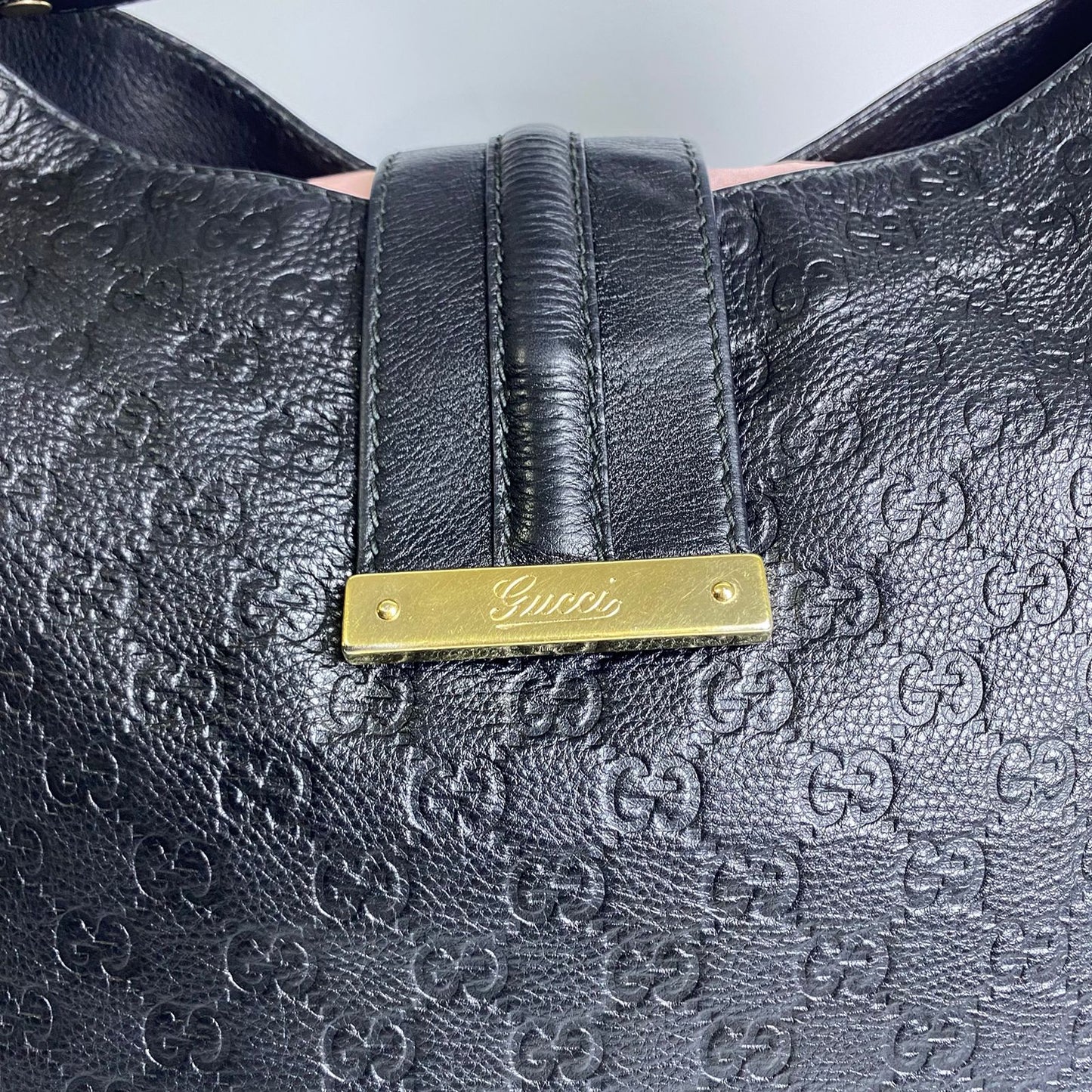Gucci Guccissima Hobo Large Black