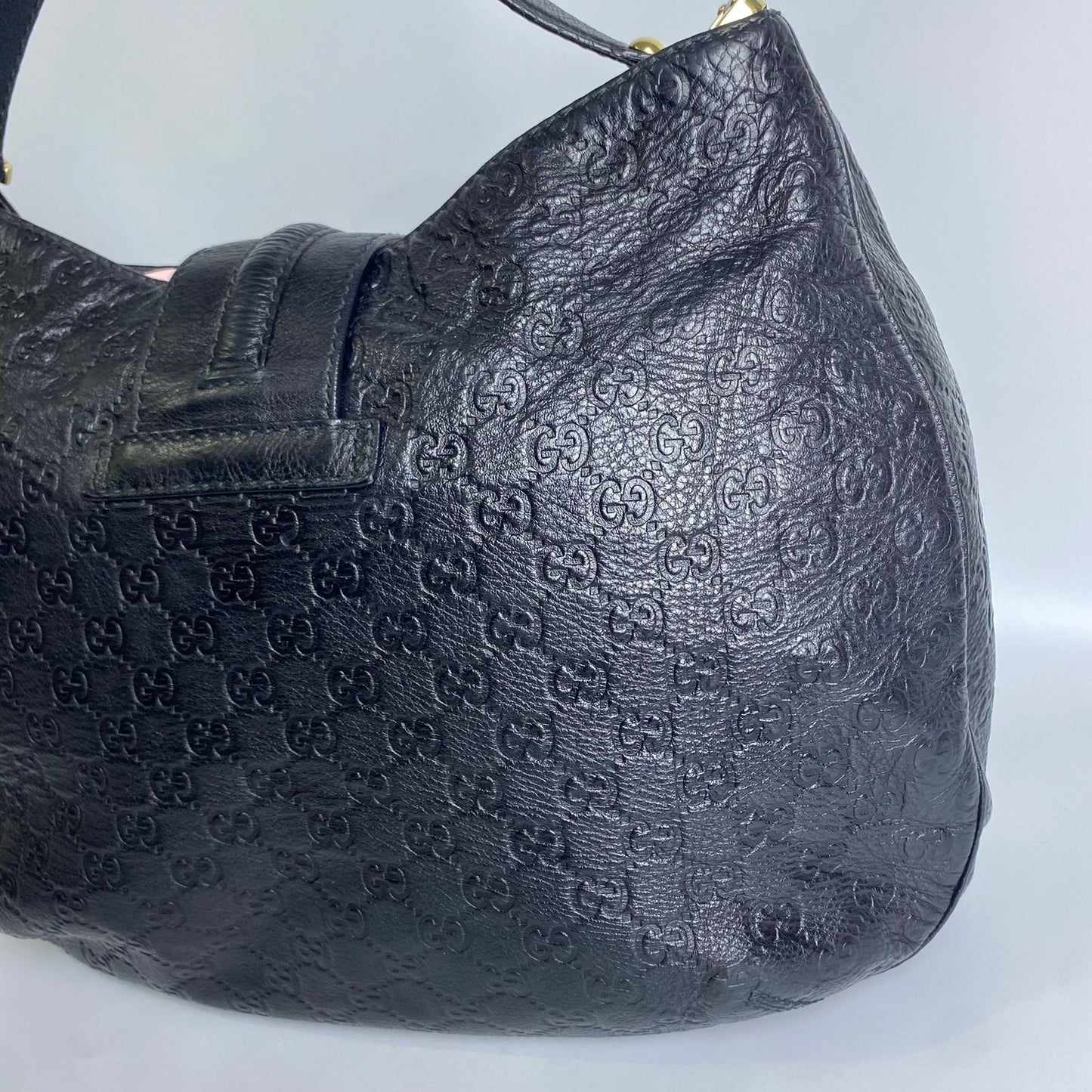 Gucci Guccissima Hobo Large Black