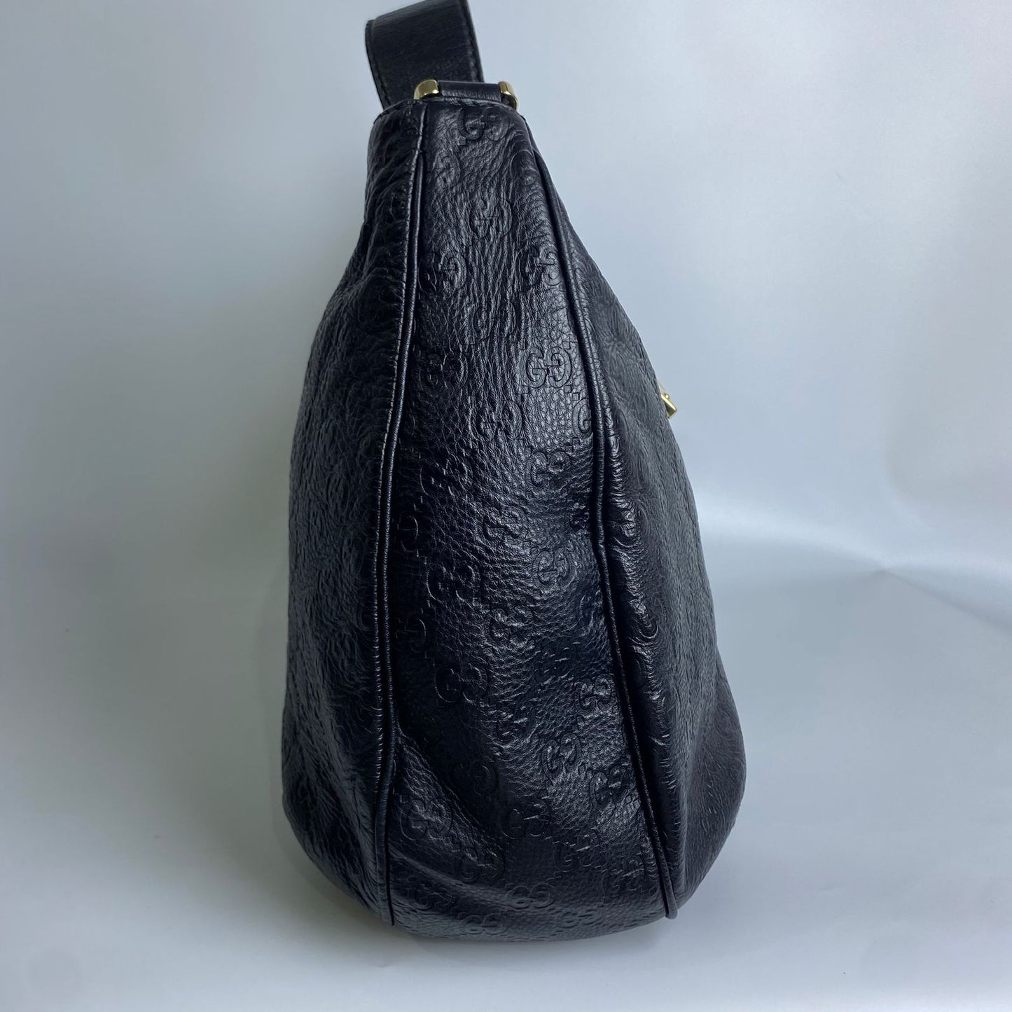 Gucci Guccissima Hobo Large Black